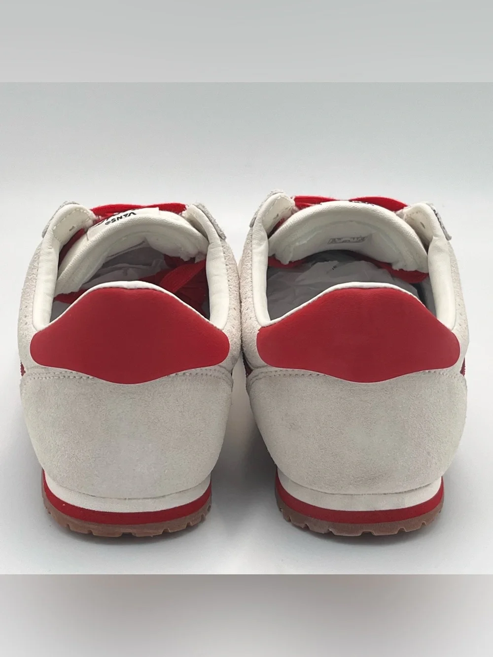 Vans Super Lowpro Suede Marshmallow Racing Sneakers Retro Men’s 9.5 Women’s 11